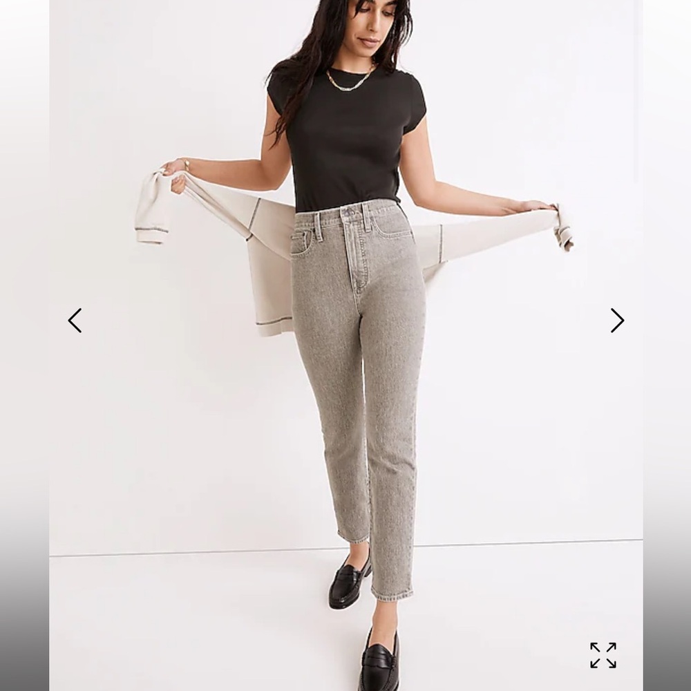 madewell Momjean in Yarn-Dyed Denim